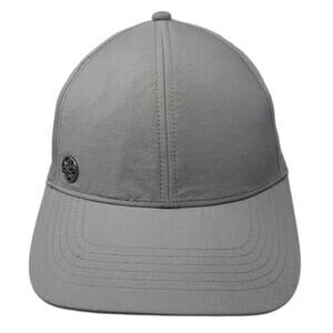 Athleta Baseball Cap Gray One Size Strapback Laser Cut Breathable Running Hat